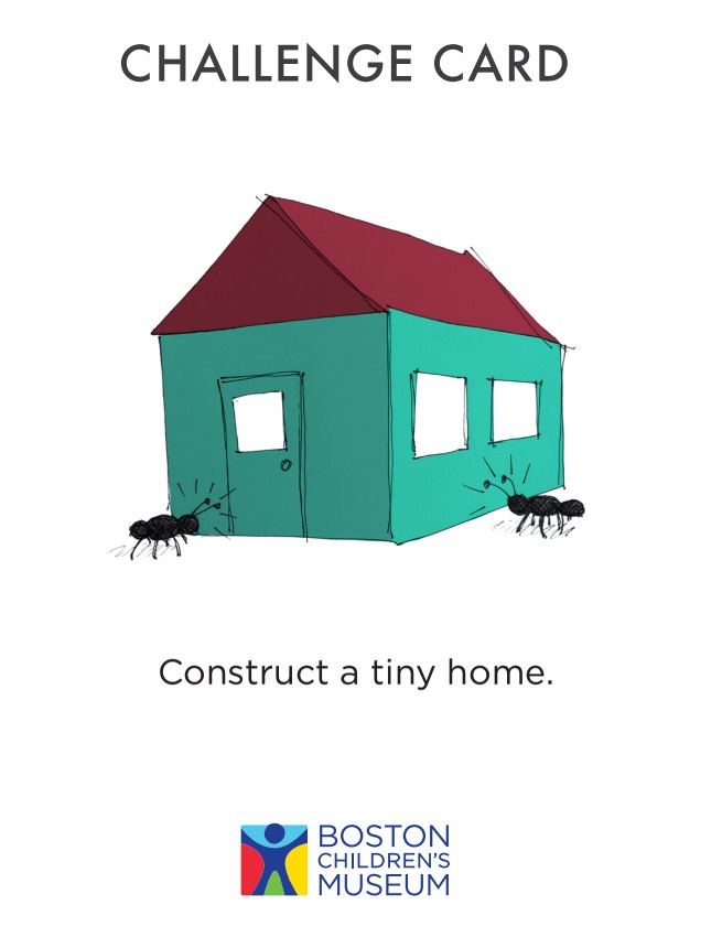 Challenge Card - Construct a tiny home