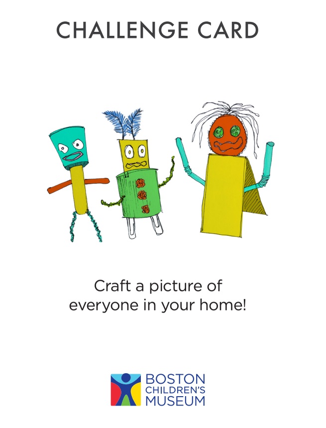 Challenge Card - Craft a picture of everyone in your home!