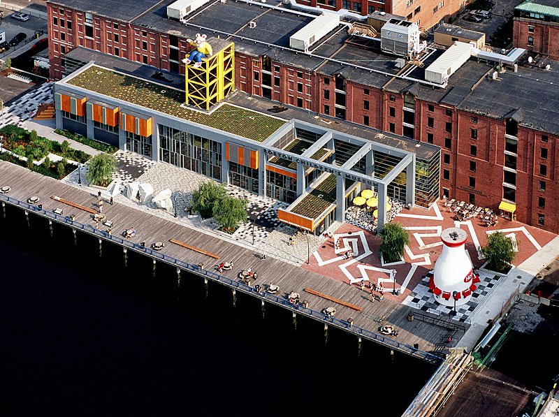 Boston Childrnen's Museum building from the top